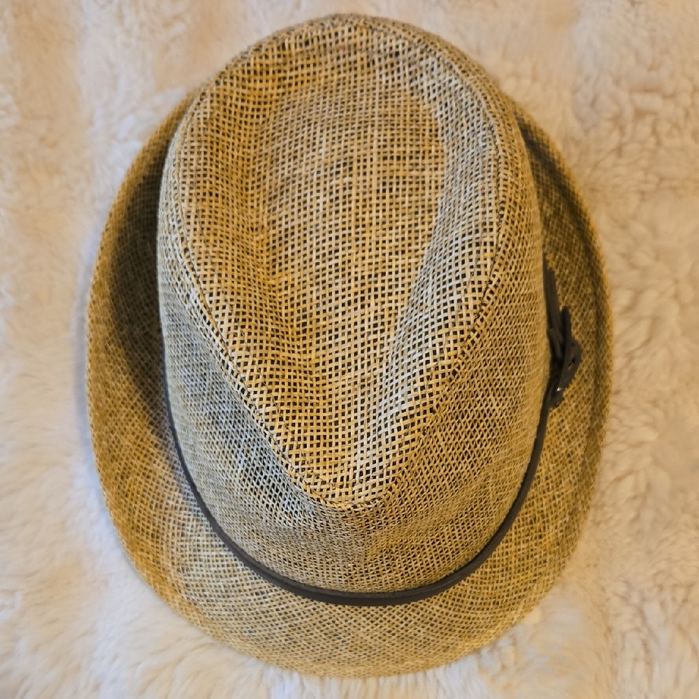 D&Y Black and Gold Mesh Fedora